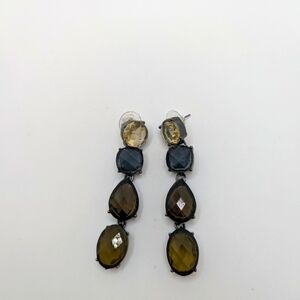 Elegant Multi-Stone Drop Earrings